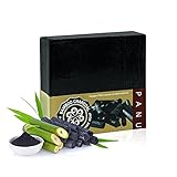 Panu Schwarze Seife - Antibakterielle Seife gegen Unreine Haut - Natural Black Soap -...